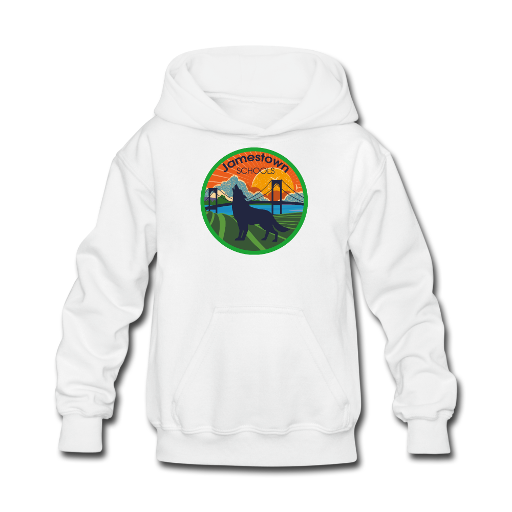 JS Kids' Hoodie - white