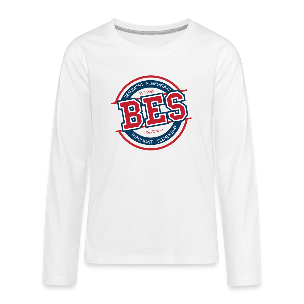 BES Circle Up Long Sleeve - white