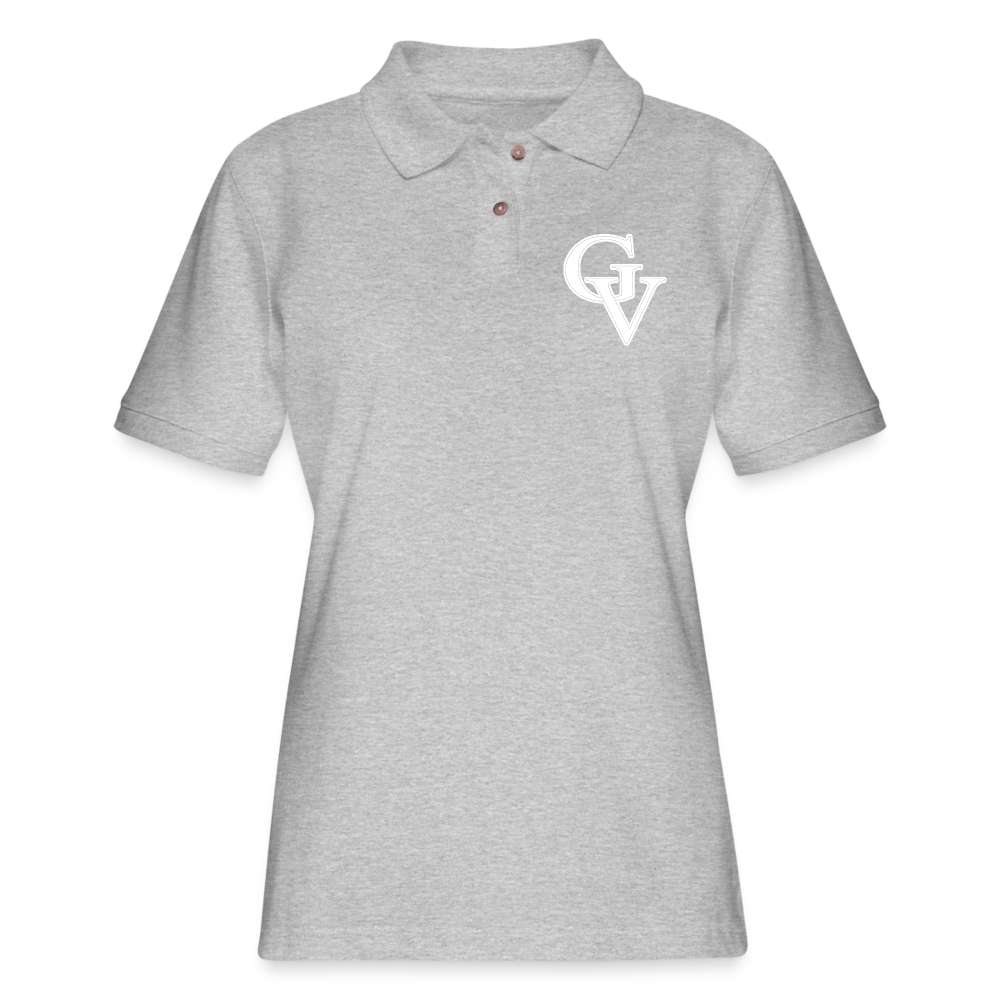 GV Women's Pique Polo Shirt - heather gray