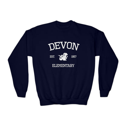 DE Distresses Youth Crewneck Sweatshirt