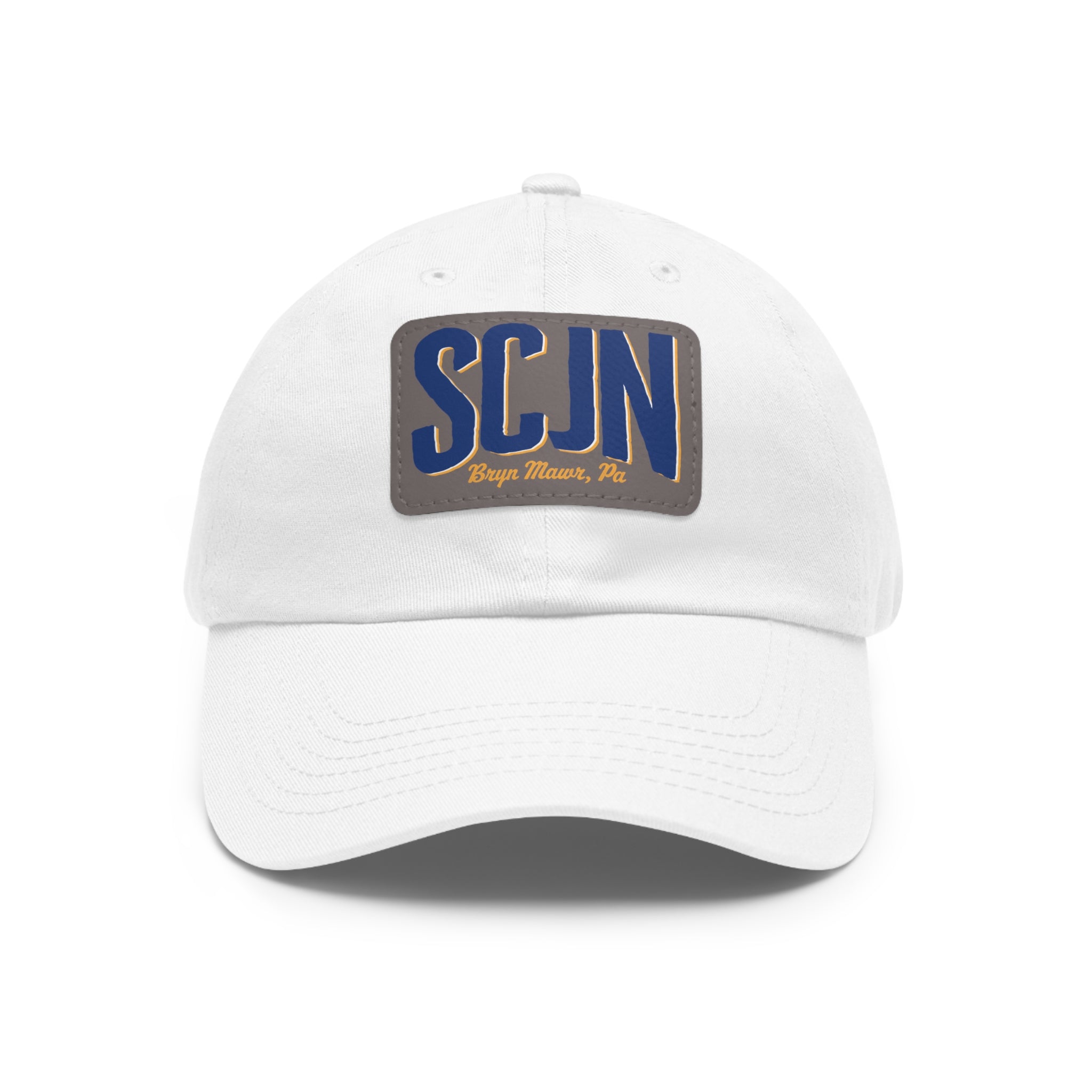 Dad Hat with Leather Patch (Rectangle)