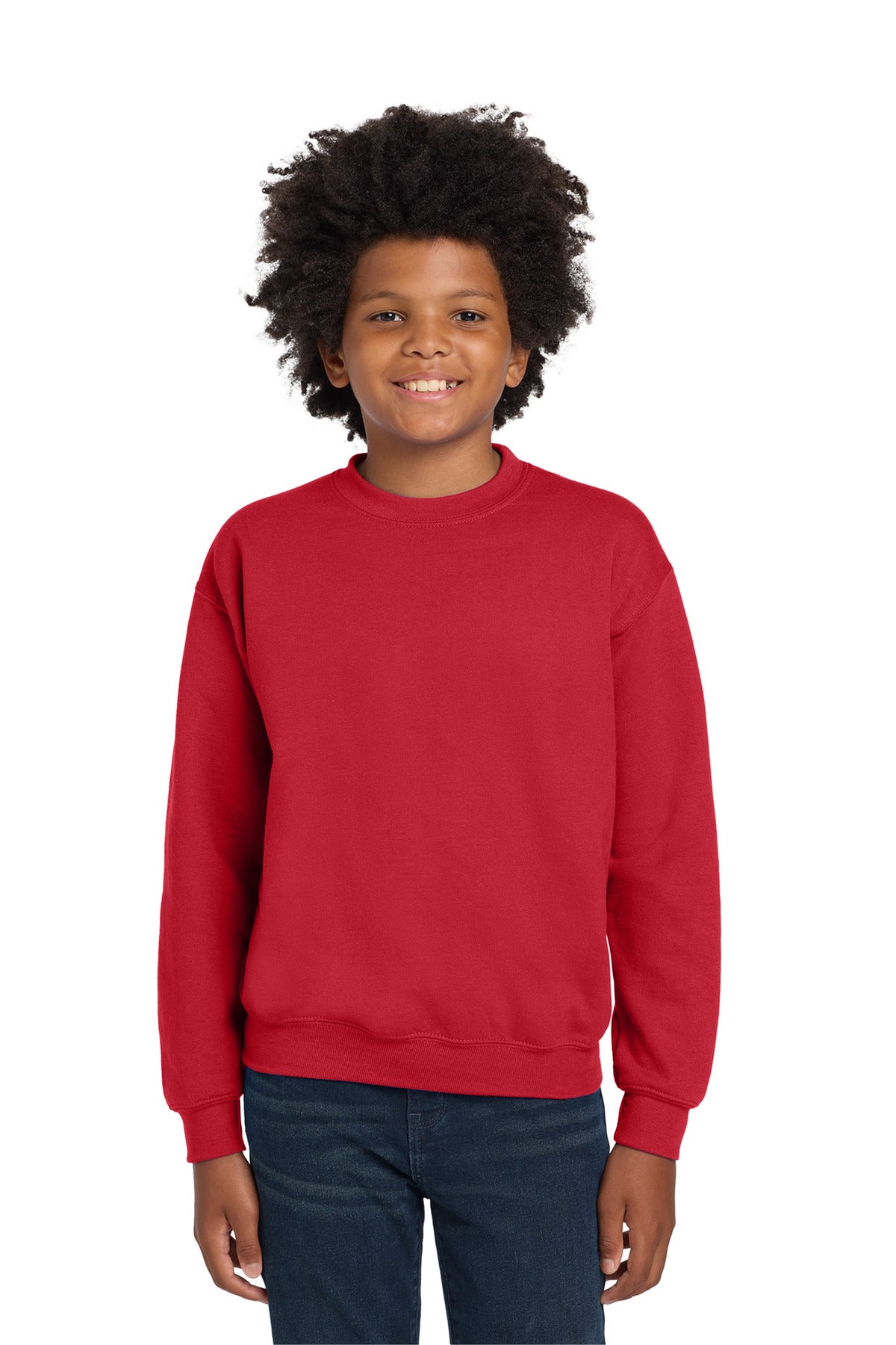 Gildan Youth Heavy Blend Crewneck Sweatshirt.  18000B