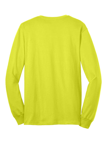 Gildan - Ultra Cotton 100% US Cotton Long Sleeve T-Shirt with Pocket.  2410