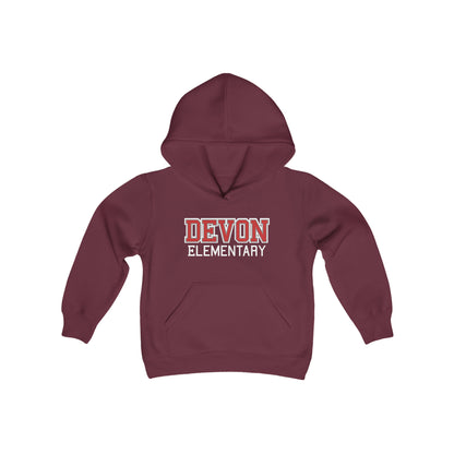 DE Collegiate Youth Heavy Blend Hooded Sweatshirt (Available in 10 Colors)