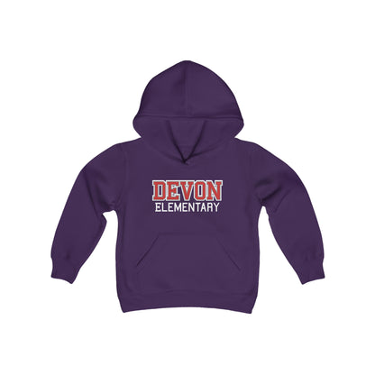 DE Collegiate Youth Heavy Blend Hooded Sweatshirt (Available in 10 Colors)