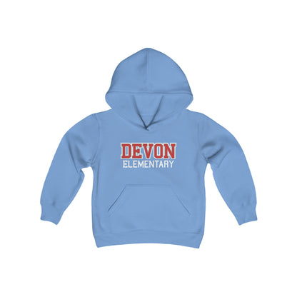 DE Collegiate Youth Heavy Blend Hooded Sweatshirt (Available in 10 Colors)