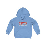DE Collegiate Youth Heavy Blend Hooded Sweatshirt (Available in 10 Colors)
