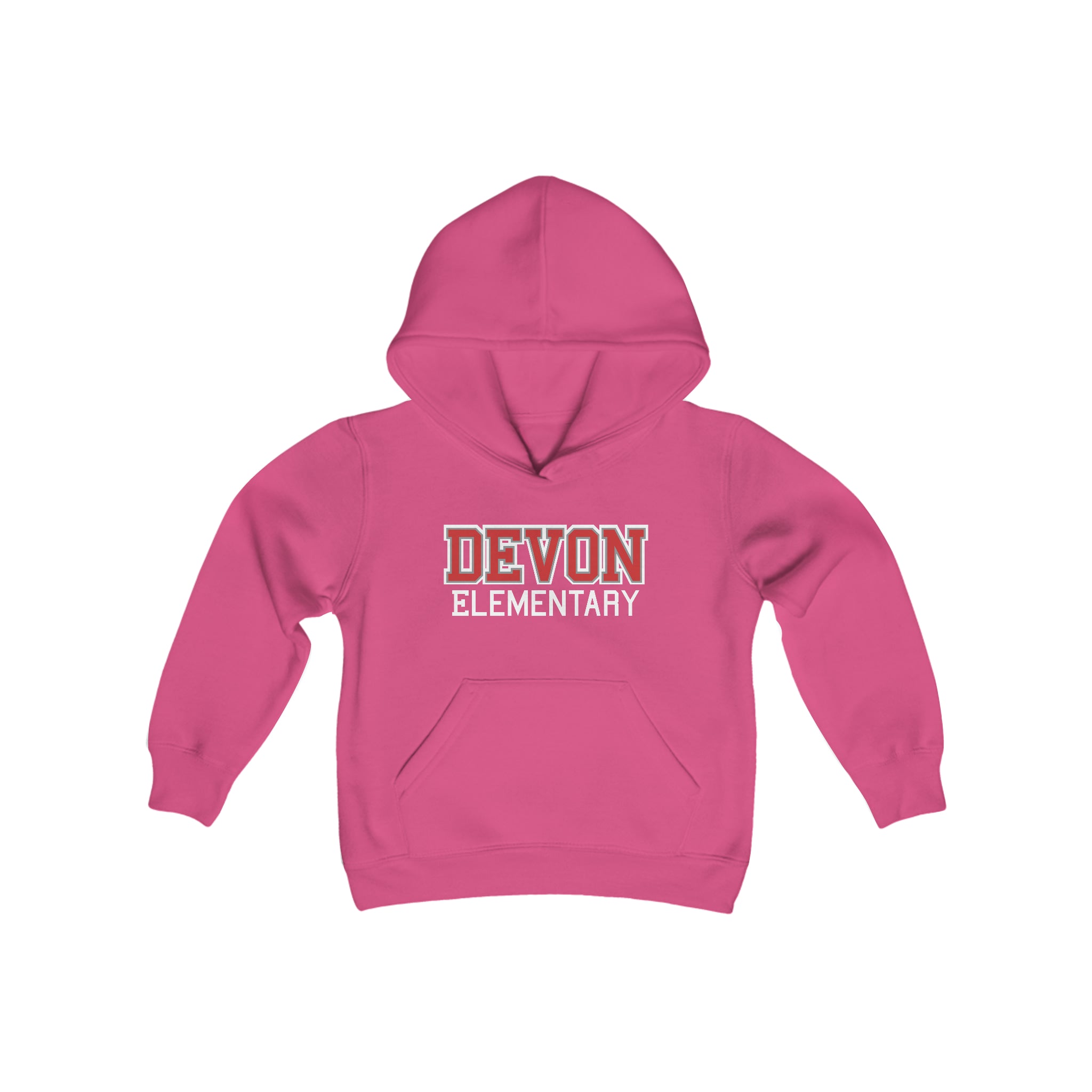 DE Collegiate Youth Heavy Blend Hooded Sweatshirt (Available in 10 Colors)