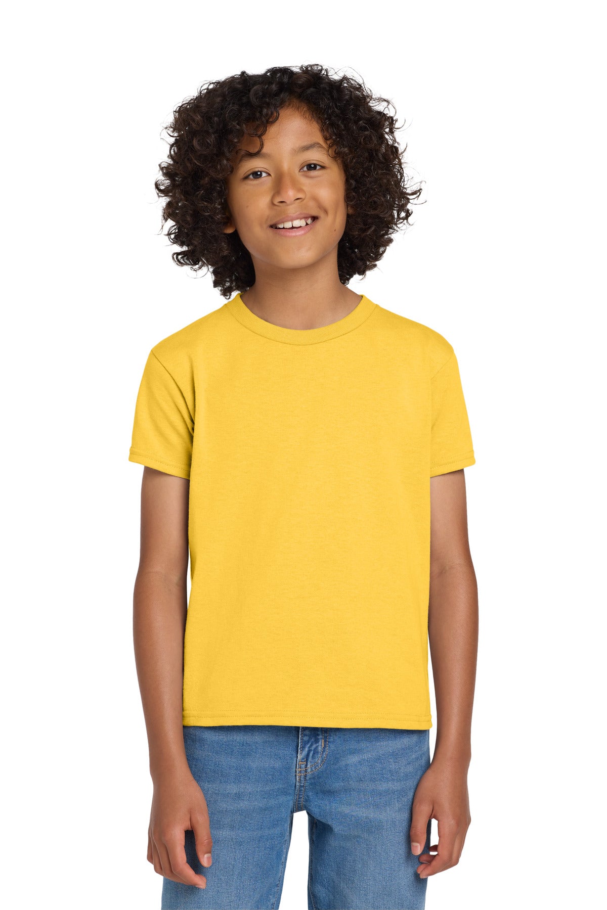 Gildan Youth DryBlend 50 Cotton/50 Poly T-Shirt.  8000B