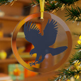 HT Hawk Glass Ornaments