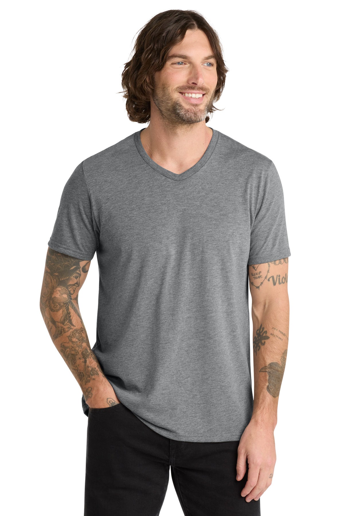 Allmade  Unisex Tri-Blend V-Neck Tee AL2014