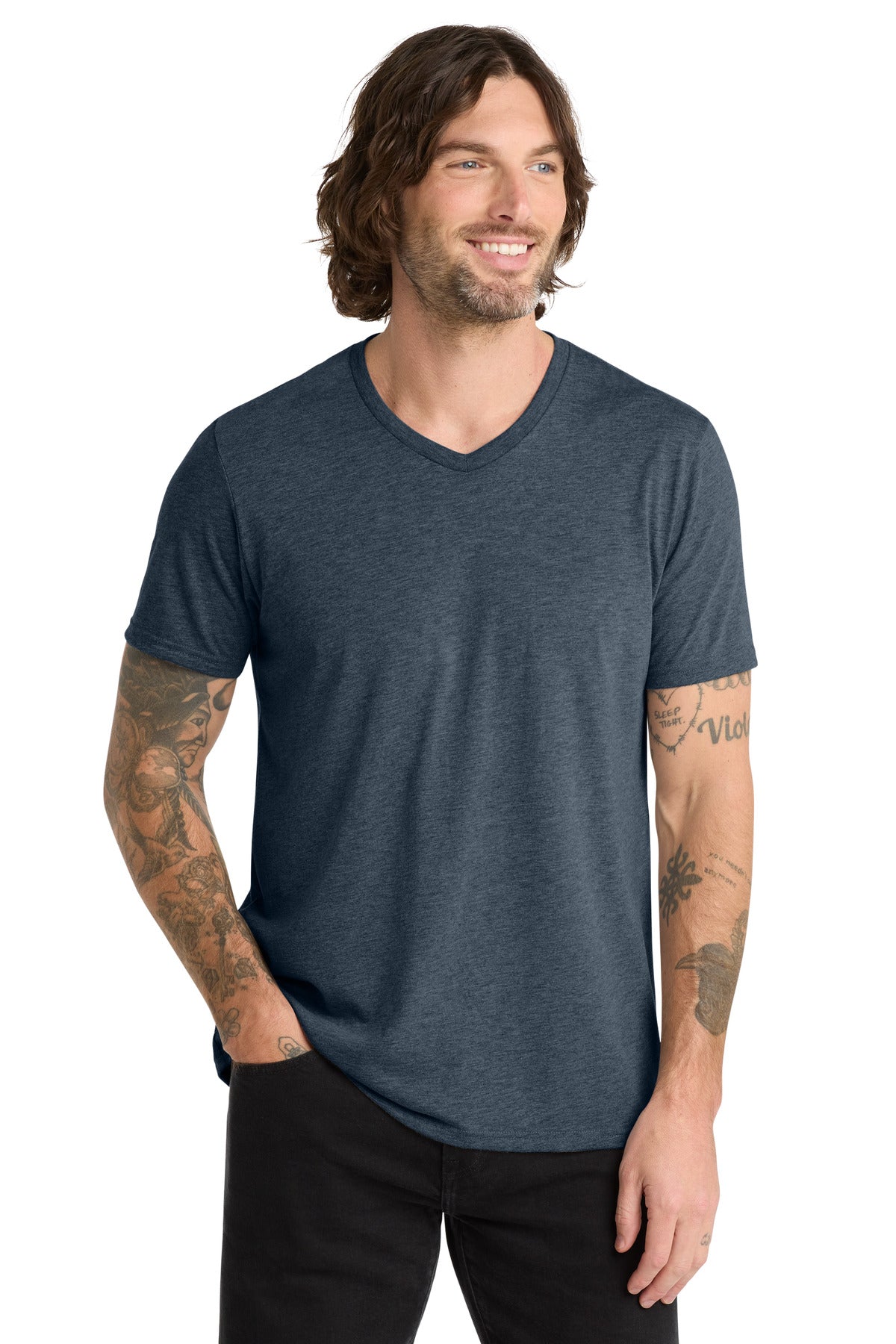 Allmade  Unisex Tri-Blend V-Neck Tee AL2014