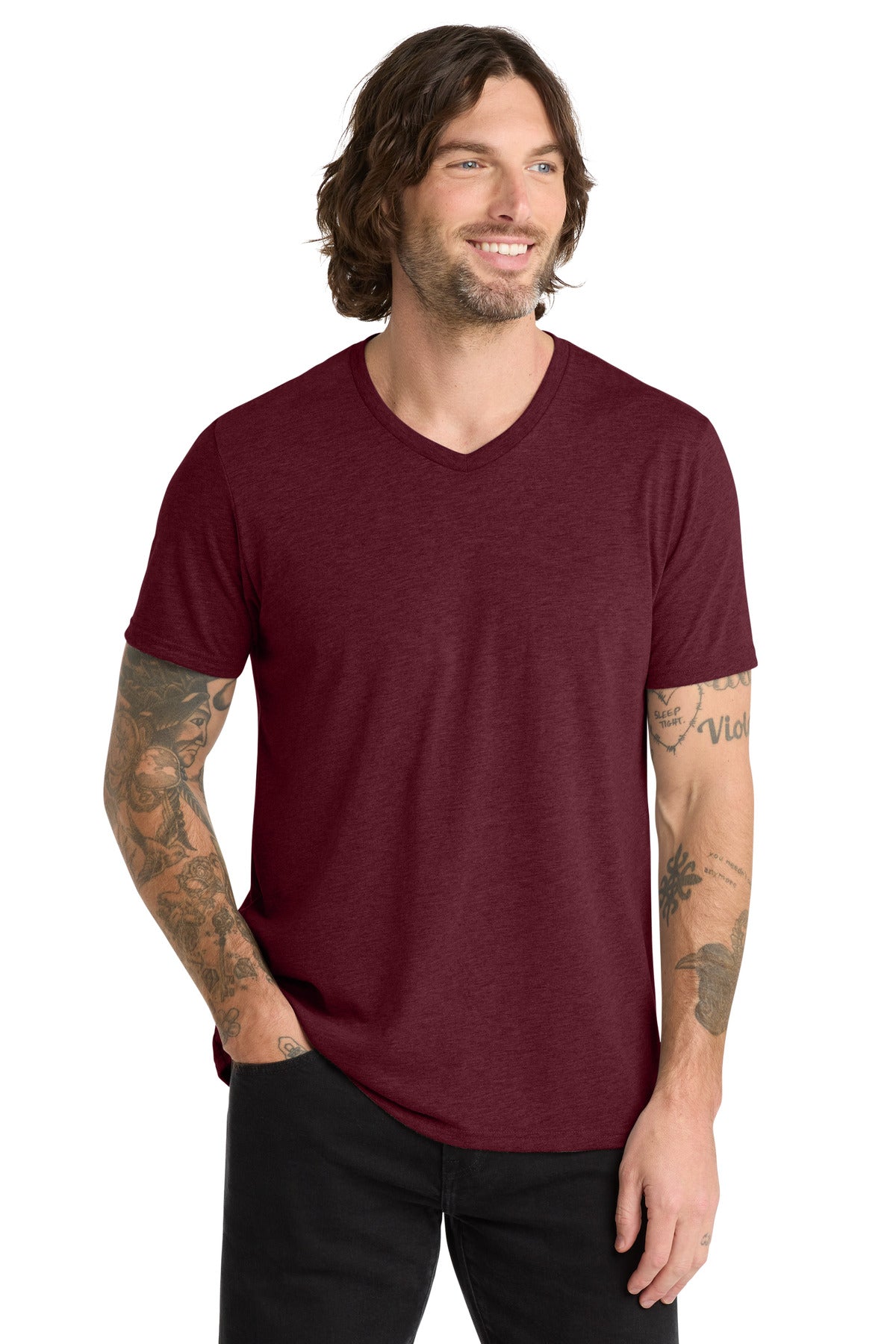 Allmade  Unisex Tri-Blend V-Neck Tee AL2014