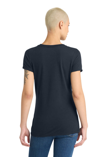 District Women's Perfect Tri V-Neck Tee. DM1350L