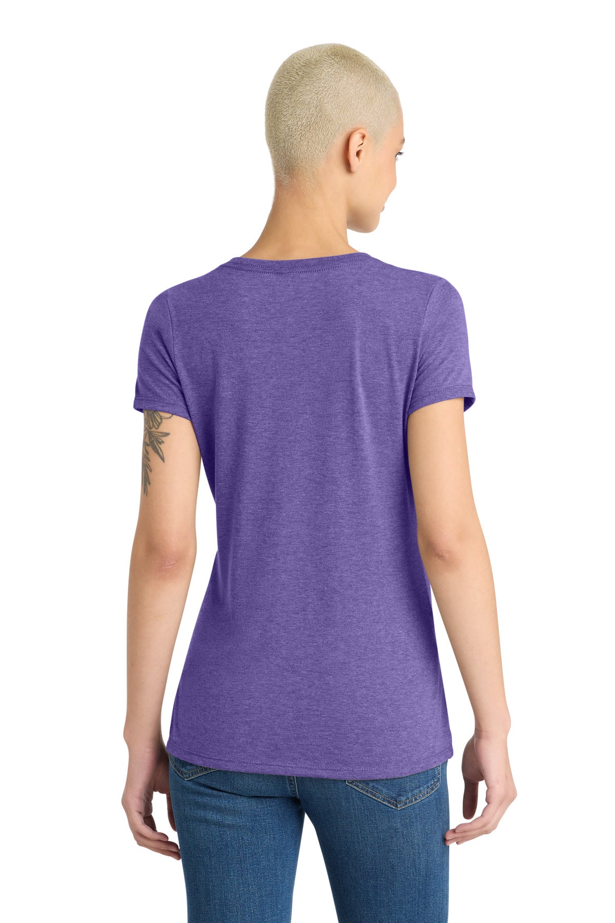 District Women's Perfect Tri V-Neck Tee. DM1350L