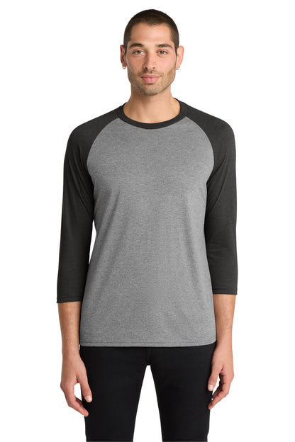 District  Perfect Tri 3/4-Sleeve Raglan. DM136