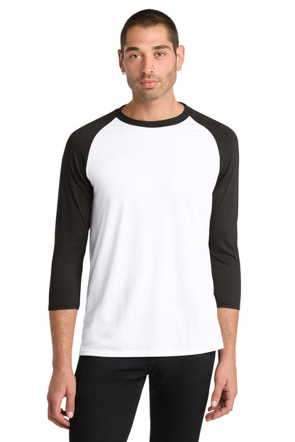 District  Perfect Tri 3/4-Sleeve Raglan. DM136