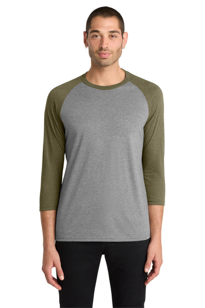 District  Perfect Tri 3/4-Sleeve Raglan. DM136