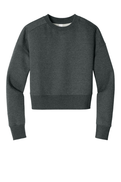 District  Women's Perfect Weight  Fleece Cropped Crew DT1105