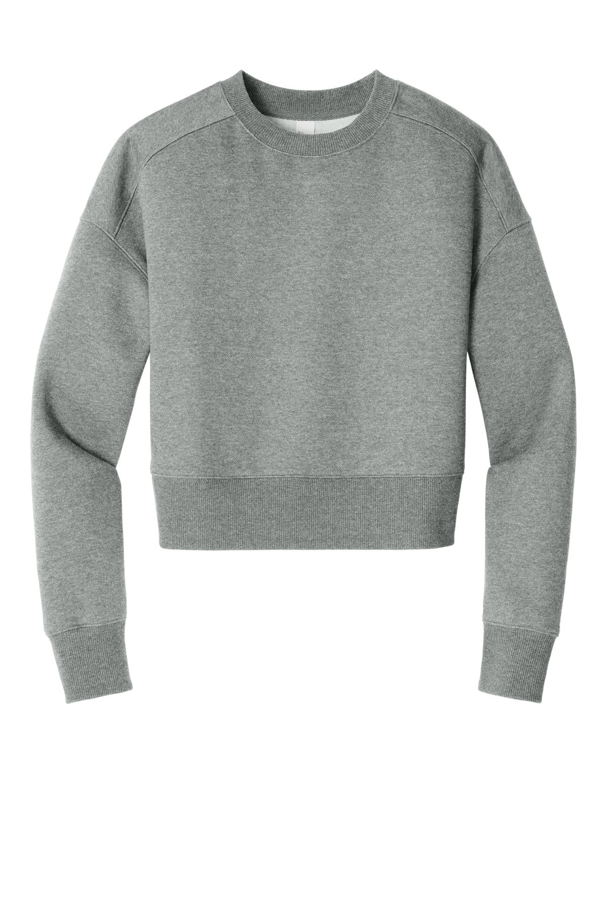 District  Women's Perfect Weight  Fleece Cropped Crew DT1105