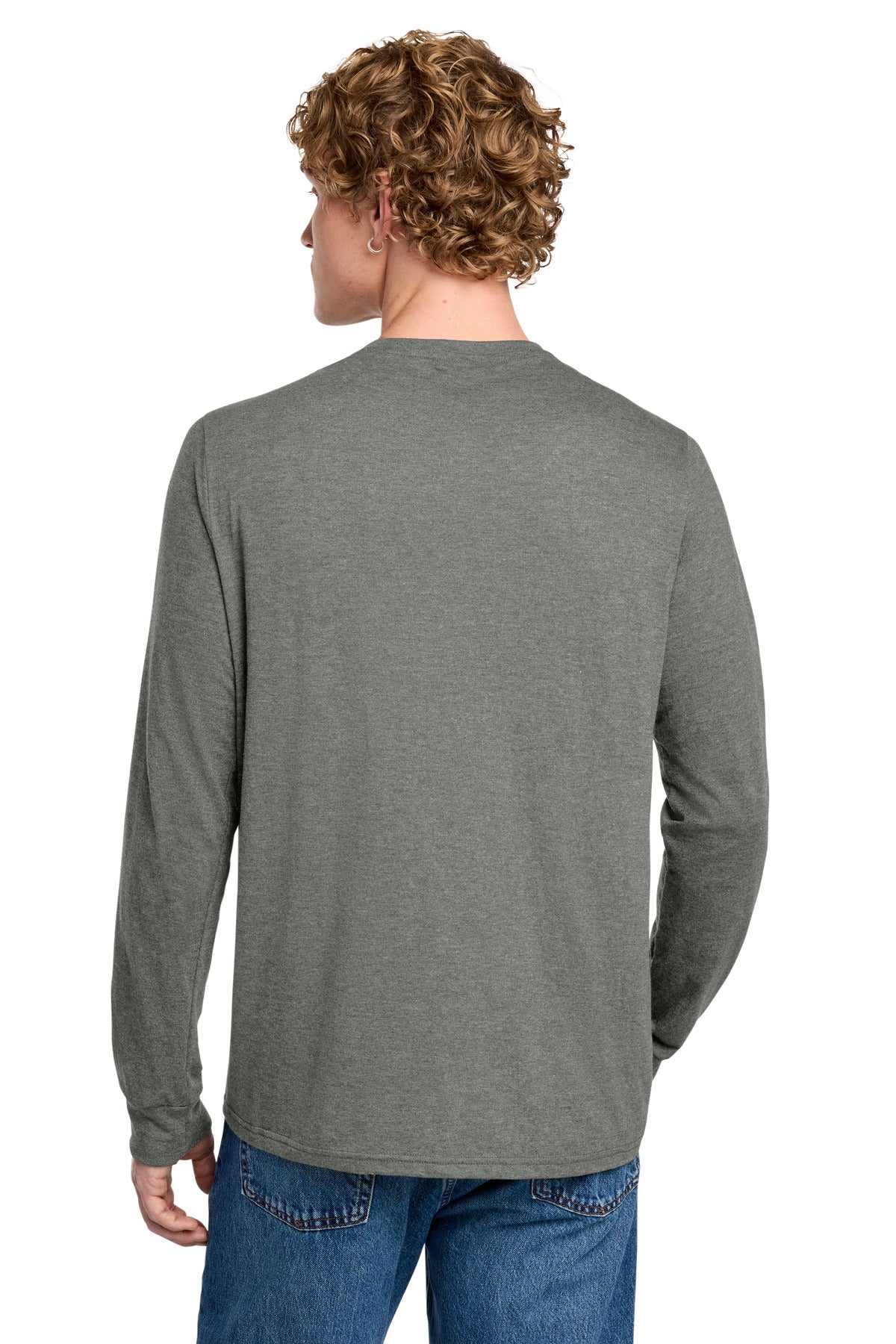 District Perfect Tri Long Sleeve Henley DT145