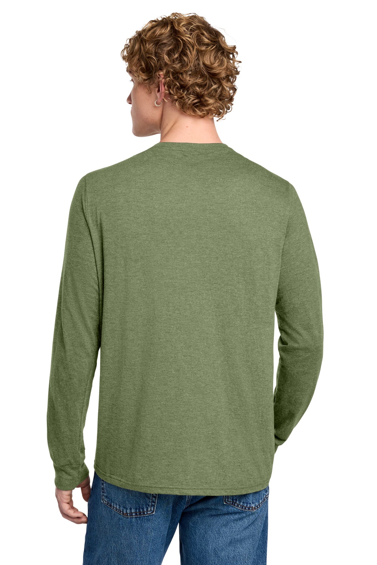 District Perfect Tri Long Sleeve Henley DT145
