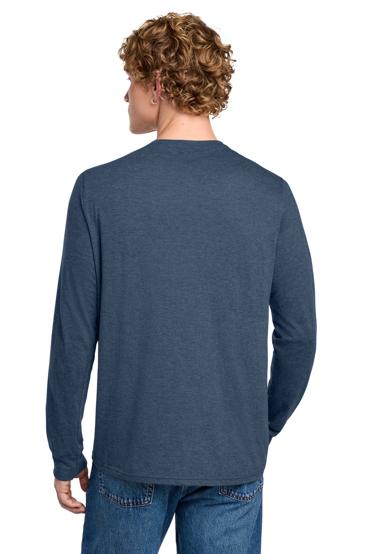 District Perfect Tri Long Sleeve Henley DT145