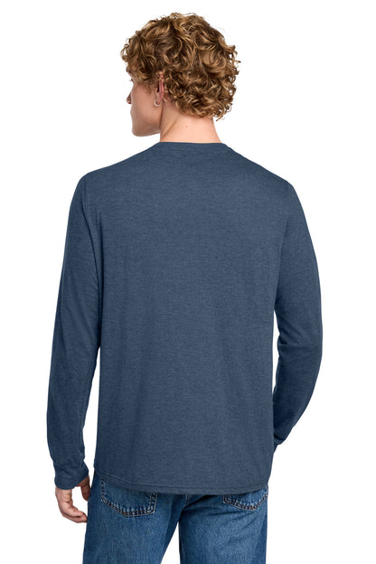 District Perfect Tri Long Sleeve Henley DT145