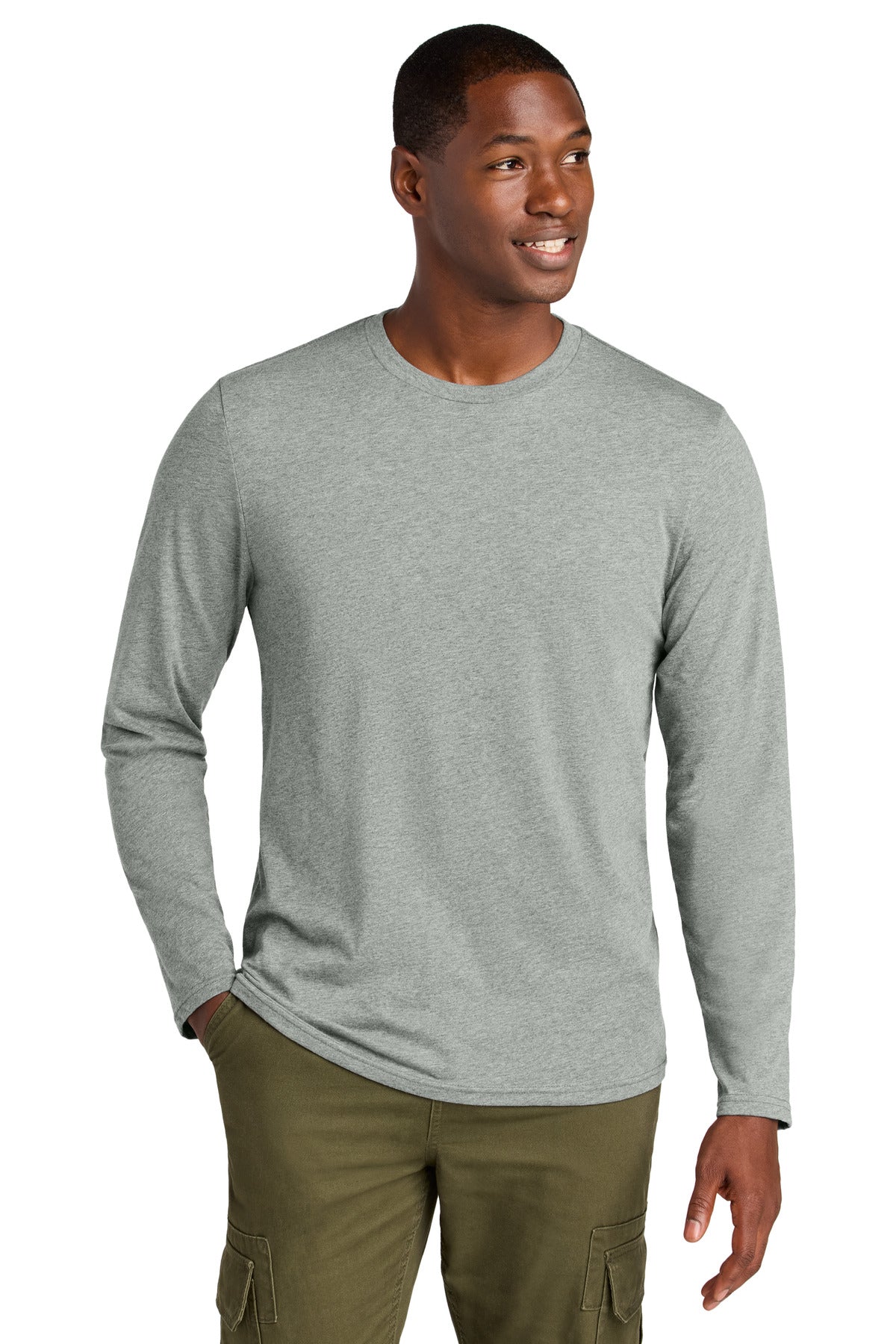 District Perfect Weight CVC Long Sleeve Tee DT185