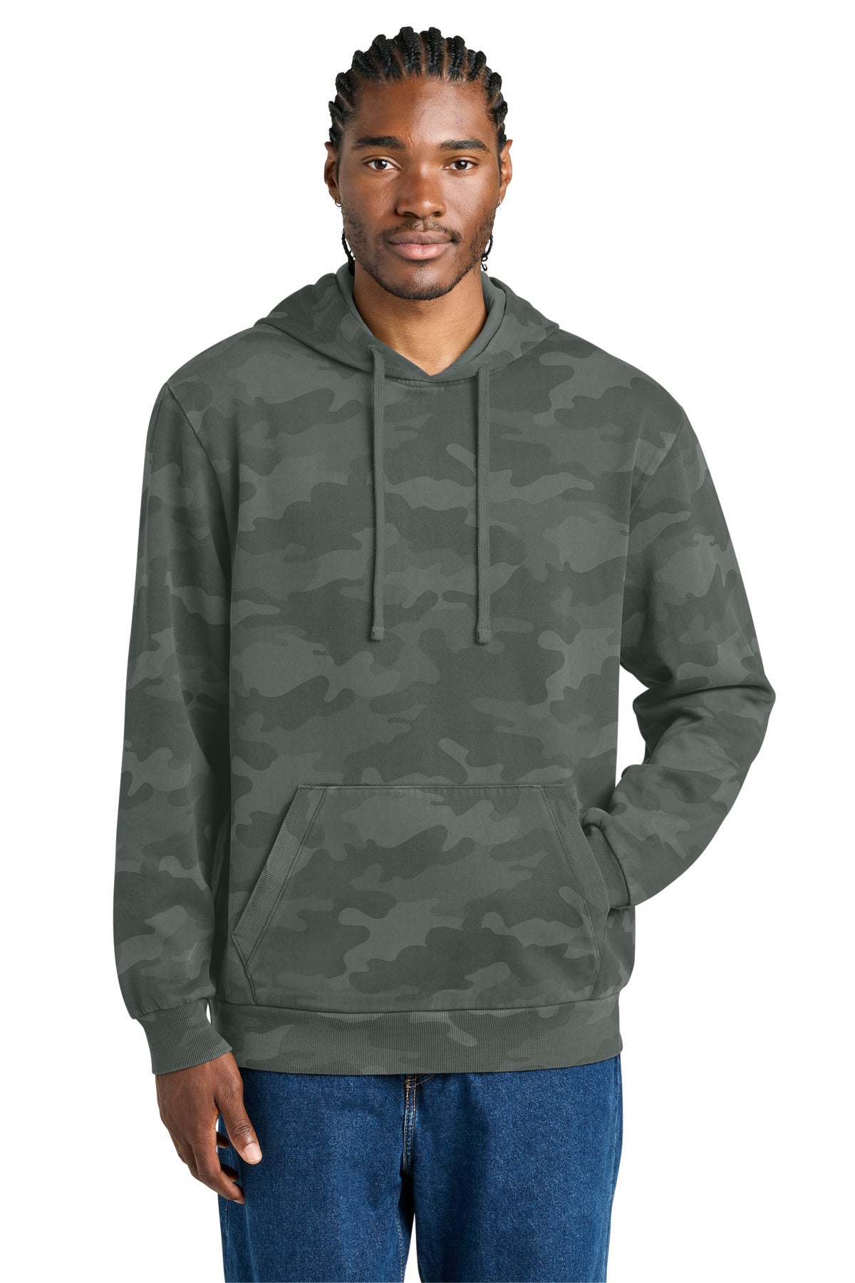 District Wash Camo Fleece Hoodie DT2200C