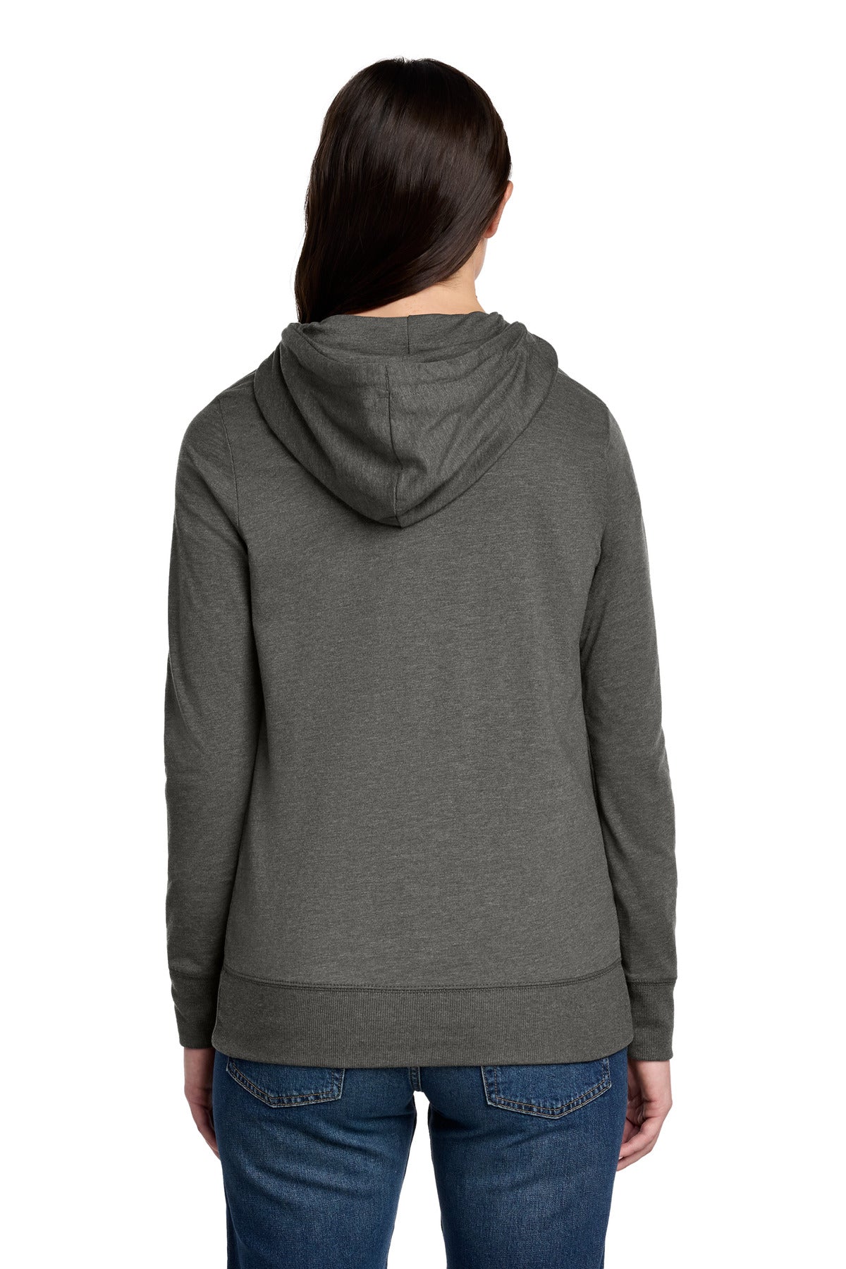 District Women's Featherweight French Terry Full-Zip Hoodie DT673