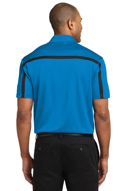 Port Authority Silk Touch Performance Colorblock Stripe Polo. K547