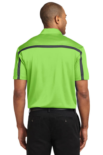 Port Authority Silk Touch Performance Colorblock Stripe Polo. K547