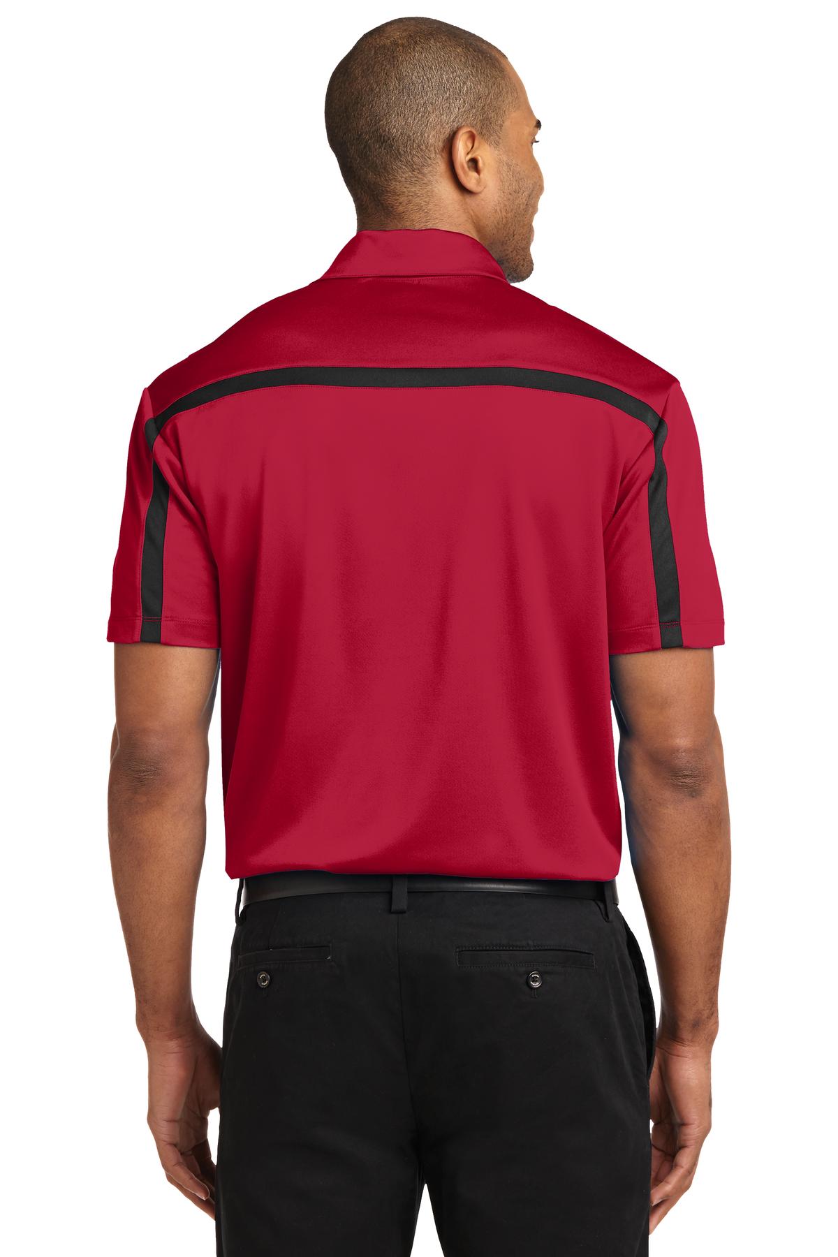 Port Authority Silk Touch Performance Colorblock Stripe Polo. K547
