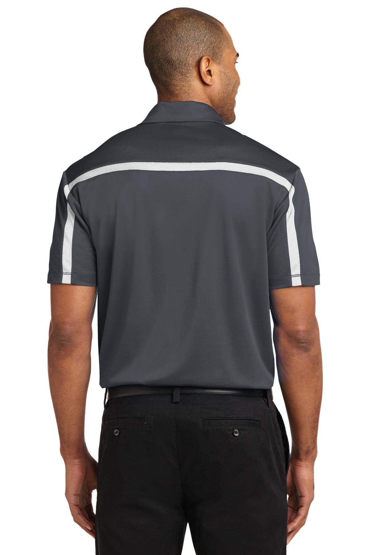 Port Authority Silk Touch Performance Colorblock Stripe Polo. K547