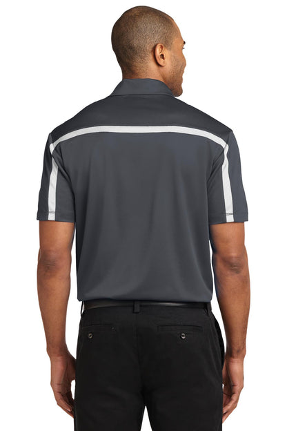 Port Authority Silk Touch Performance Colorblock Stripe Polo. K547