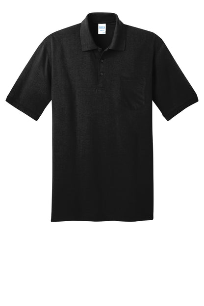 Port & Co Core Blend Jersey Knit Pocket Polo. KP55P