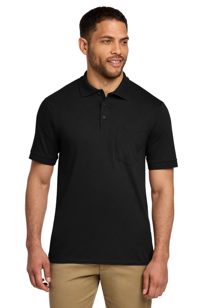 Port & Co Core Blend Jersey Knit Pocket Polo. KP55P