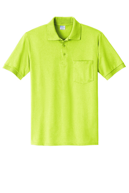 Port & Co Core Blend Jersey Knit Pocket Polo. KP55P