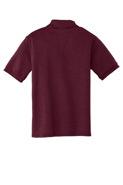 Port & Co Youth Core Blend Jersey Knit Polo. KP55Y