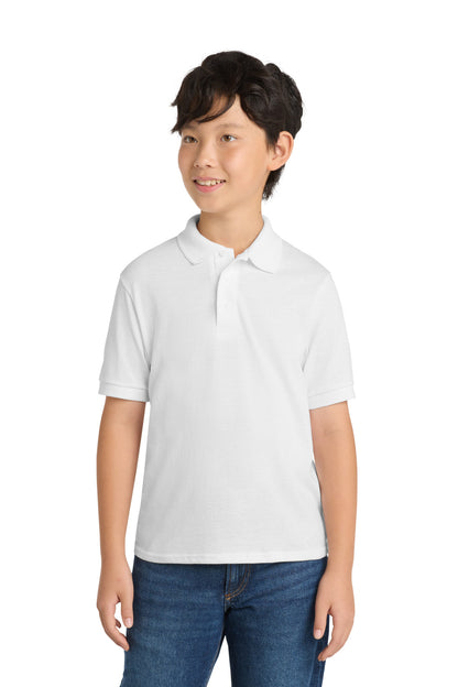Port & Co Youth Core Blend Jersey Knit Polo. KP55Y