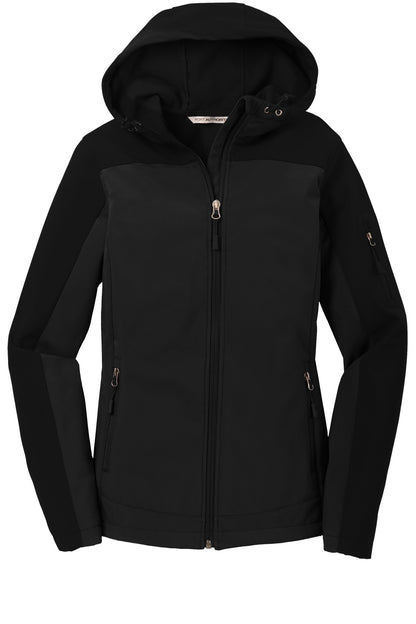 Port Authority Women's Hooded Core Soft Shell Jacket. L335