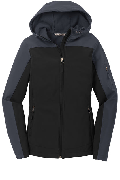 Port Authority Women's Hooded Core Soft Shell Jacket. L335