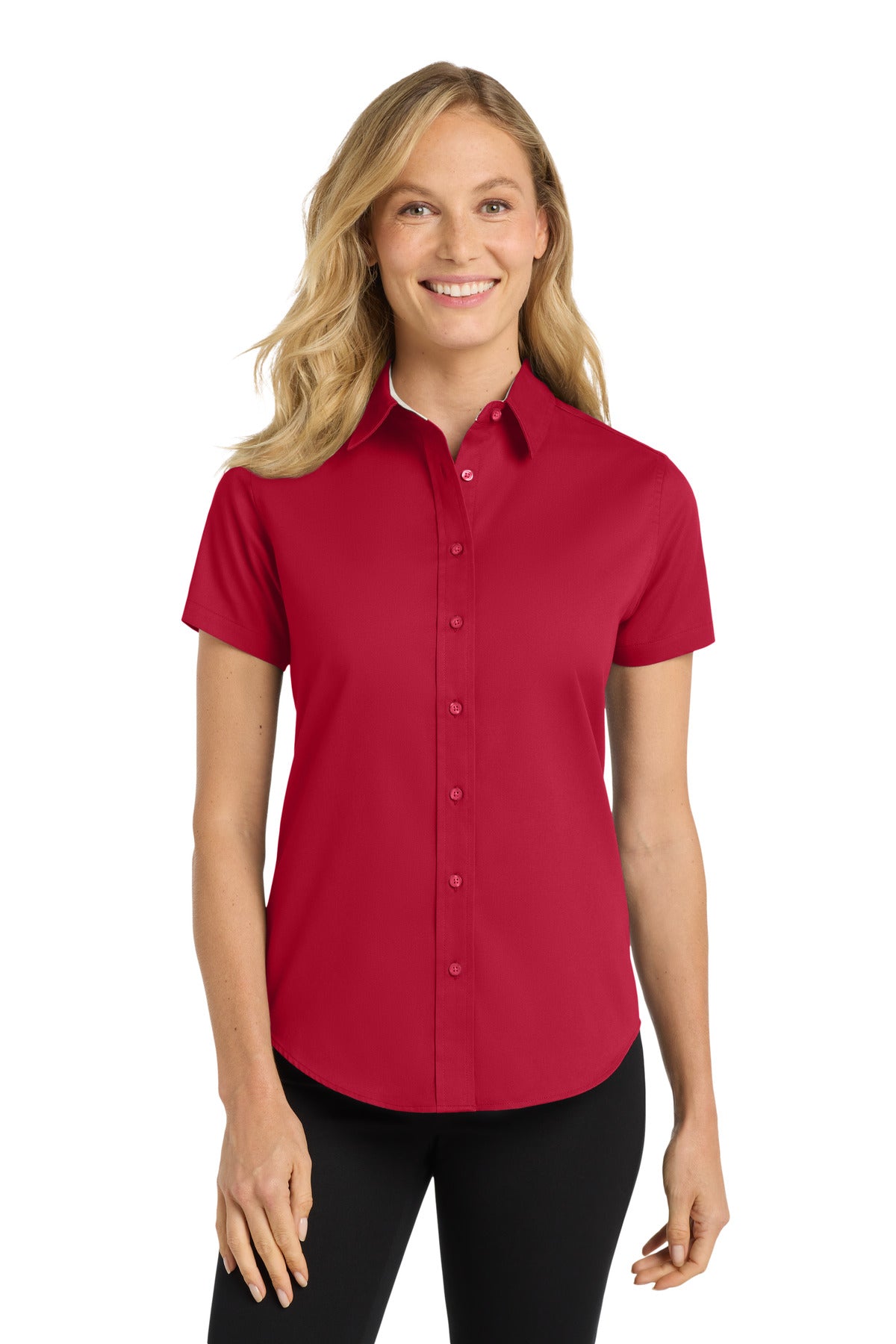Port Authority Women's Short Sleeve Easy Care  Shirt.  L508