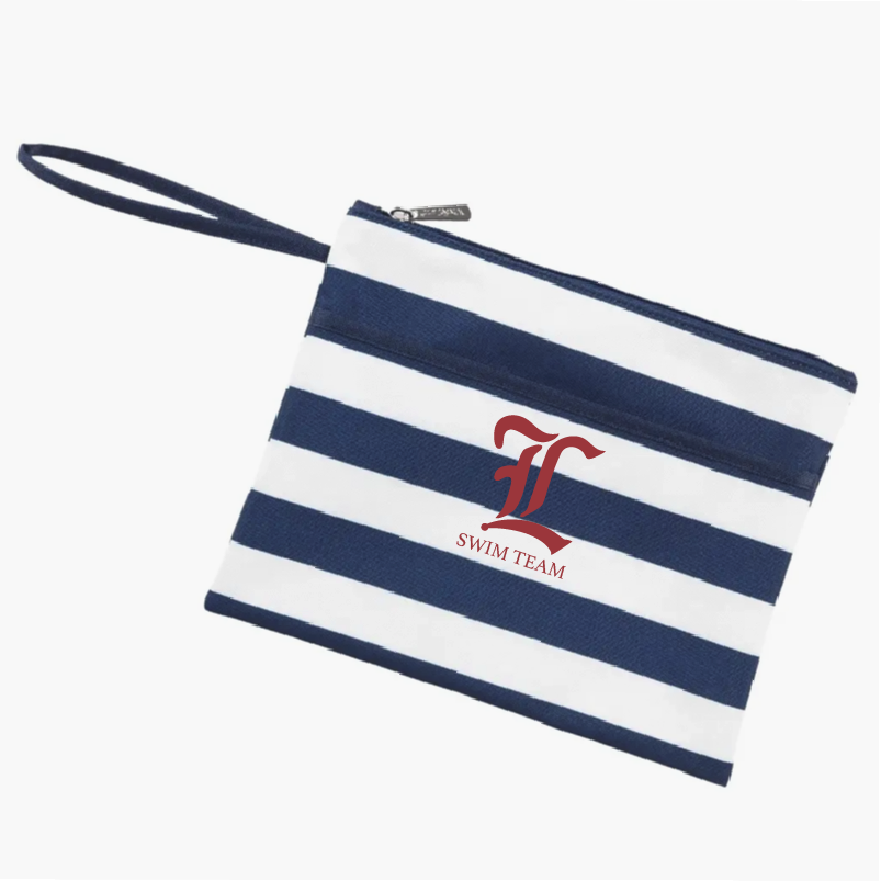 LCC Navy Striped Wet Bag
