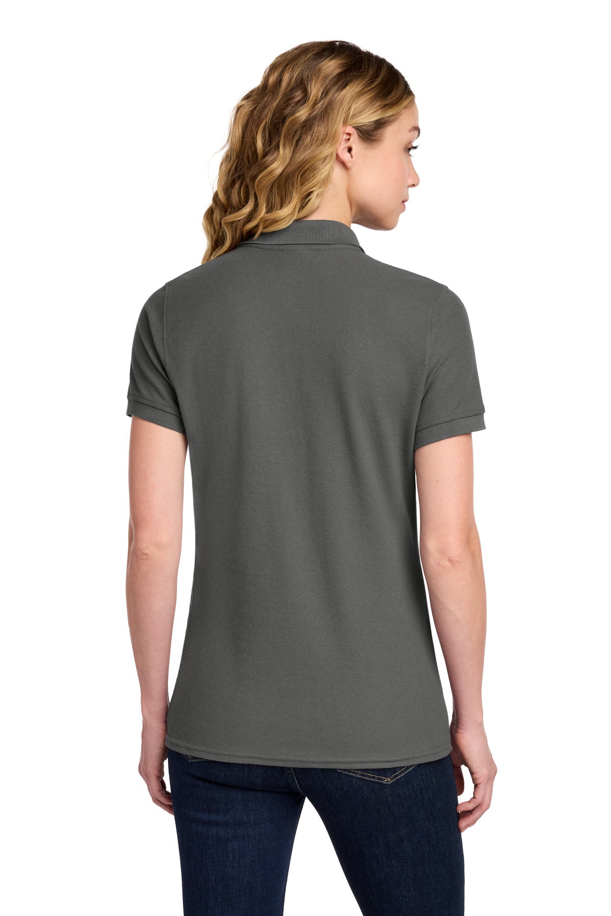 Port & Co Women's Core Blend Pique Polo. LKP155