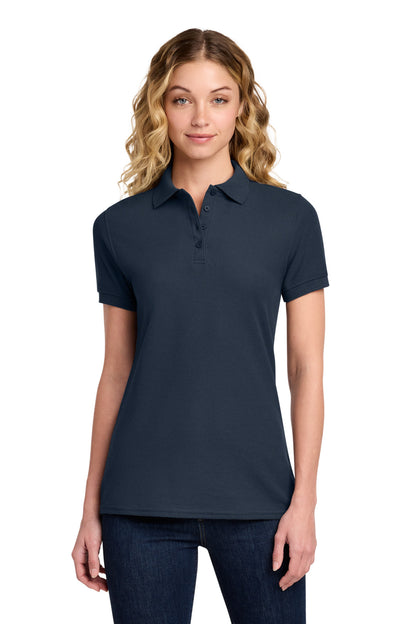 Port & Co Women's Core Blend Pique Polo. LKP155