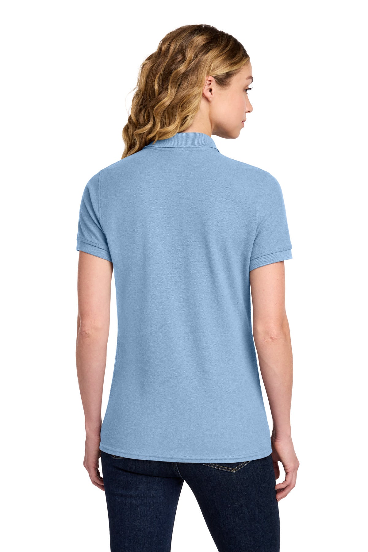 Port & Co Women's Core Blend Pique Polo. LKP155