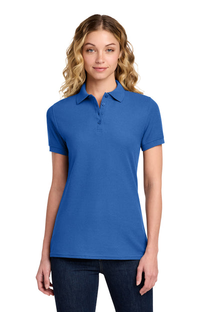 Port & Co Women's Core Blend Pique Polo. LKP155