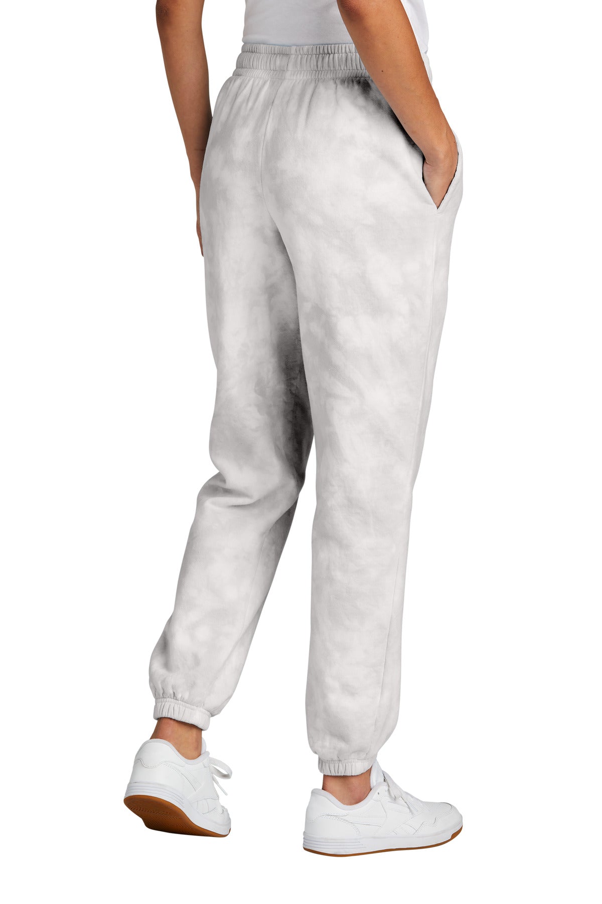 Port & Co Women's Beach Wash Cloud Tie-Dye Sweatpant LPC140P